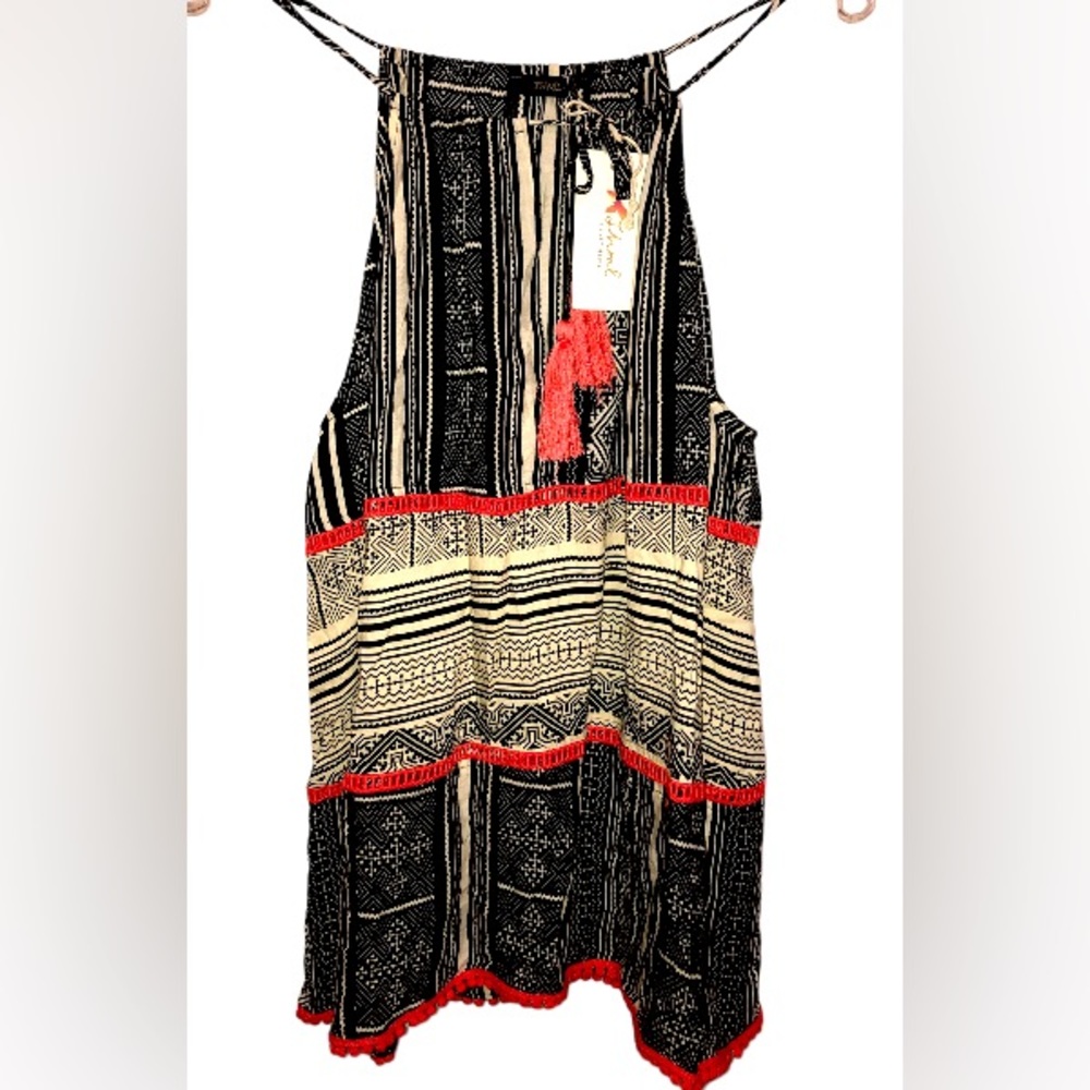 NWT THML String Adjustable Racer Back Tank Top size L - Picture 2 of 3